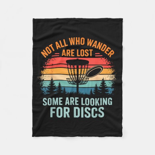 Funny Disc Golf Art For Men Women Disc Golfer Play Fleece Deken (Voorkant)