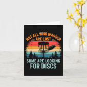 Funny Disc Golf Art For Men Women Disc Golfer Play Kaart (Gele Bloem)