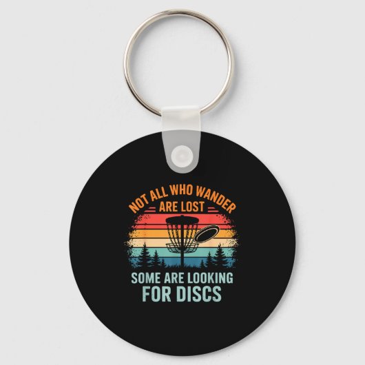 Funny Disc Golf Art For Men Women Disc Golfer Play Sleutelhanger (Voorkant)