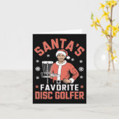Funny Disc Golf Christmas Mannen Xmas Disc Golf Sa Kaart (Gele Bloem)