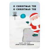 Funny Disc Golf Kerst Kaart Magneet (Verticaal)