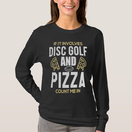 Funny Disc Golf Men's Pizza Lover Frisbee Golfer T-shirt (Voorkant)