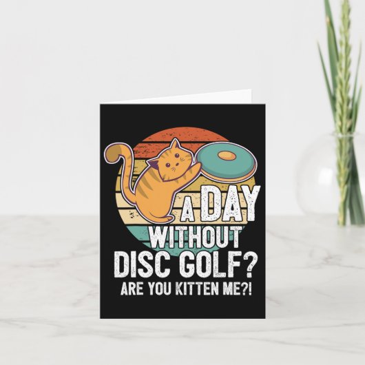 Funny Disc Golf Player Gezegde dat ik met de keuke Kaart (Voorkant)