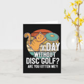 Funny Disc Golf Player Gezegde dat ik met de keuke Kaart (Gele Bloem)