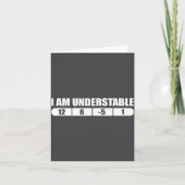 Funny Disc Golf Quote Design, I Am Understable Fri Kaart (Voorkant)