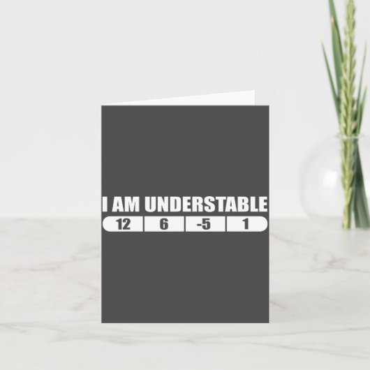Funny Disc Golf Quote Design, I Am Understable Fri Kaart (Voorkant)