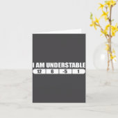 Funny Disc Golf Quote Design, I Am Understable Fri Kaart (Gele Bloem)