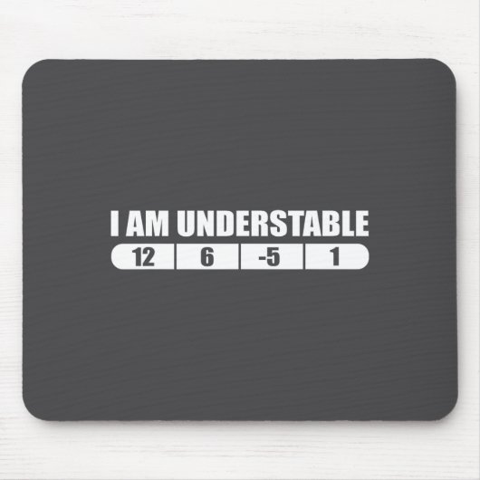 Funny Disc Golf Quote Design, I Am Understable Fri Muismat (Voorkant)