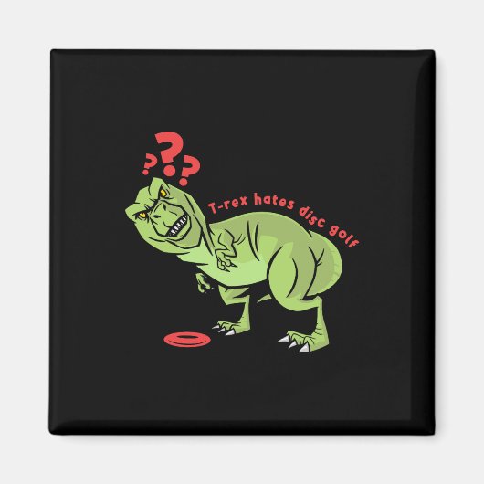 Funny Disc Golf T Rex Kids  Magneet (Voorkant)