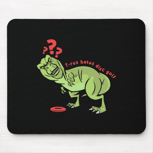 Funny Disc Golf T Rex Kids  Muismat (Voorkant)