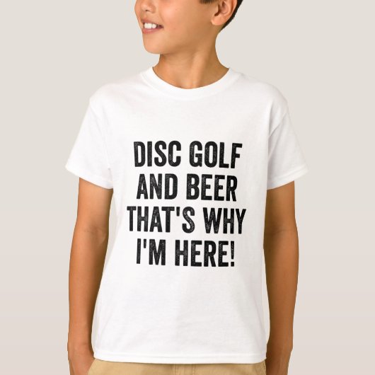 Funny Disc Golf T-shirt Mannen Vrouwen I Disc Golf (Voorkant)