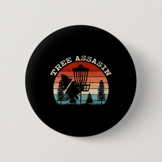 Funny Disc Golfer Gifts Outdoor Sports Stupid Tree Ronde Button 5,7 Cm