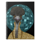 Funny Disco Emu Bird Notitieboek (Voorkant)