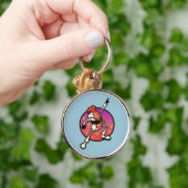 FUNNY DISCO SUSHI PREMIUM ROND SLEUTELHANGER (Hand)
