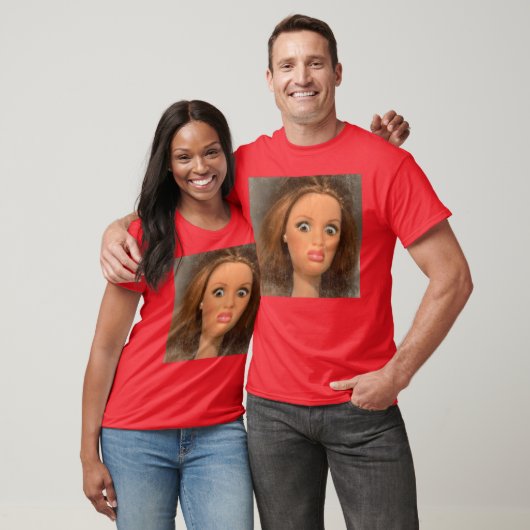 Funny Disgusting Doll face Meme friends T-shirt (Unisex)