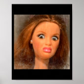 Funny Disgusting Doll Face Meme Poster (Voorkant)