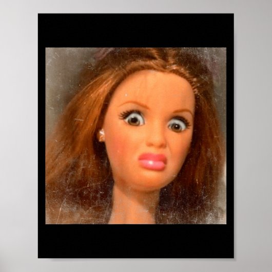 Funny Disgusting Doll Face Meme  Poster (Voorkant)