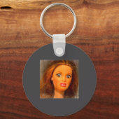 Funny Disgusting Doll Face Meme  Sleutelhanger (Voorkant)