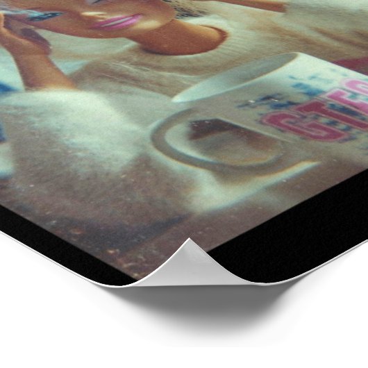 Funny Disgusting Doll Face Meme Smoking Sad Sarcas Poster (Hoek)