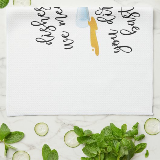 Funny Dish Design Theedoek (Gevouwen)