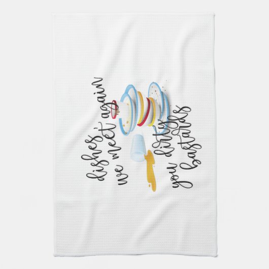 Funny Dish Design Theedoek (Verticaal)