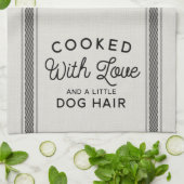 Funny Dish Towel, Hondenliefhebber Kitchen Towel Theedoek (Gevouwen)