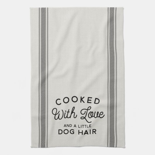 Funny Dish Towel, Hondenliefhebber Kitchen Towel Theedoek (Verticaal)