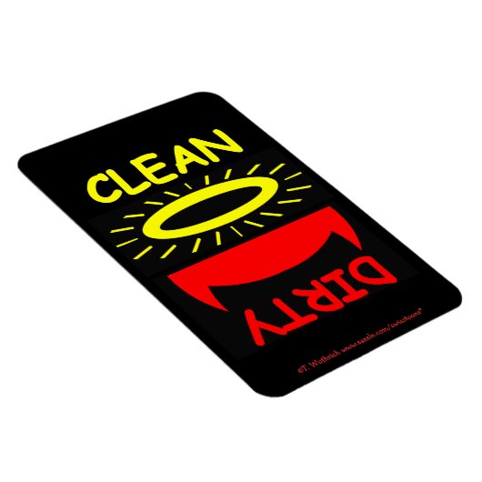 Funny Dishwasher Magnet Devil Angel Magneet (Rechterzijde)