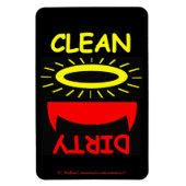 Funny Dishwasher Magnet Devil Angel Magneet (Verticaal)