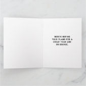 Funny Disk Golf Birthday Kaart (Binnen)