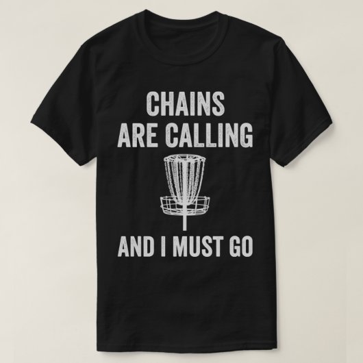 Funny Disk Golf Chains noemen Folf Frolf Mannen T-shirt (Design voorkant)