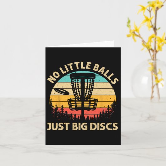 Funny Disk Golf Design for Men Women Disc Golf Lov Kaart (Gele Bloem)