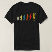 Funny Disk Golf Evolution Frisbee T-shirt (Design voorkant)