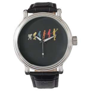 Funny Disk Golf Evolution Gift Frisbee Horloge