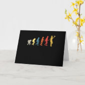 Funny Disk Golf Evolution Gift Frisbee Kaart (Gele Bloem)