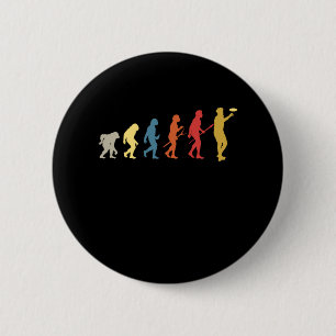 Funny Disk Golf Evolution Gift Frisbee Ronde Button 5,7 Cm