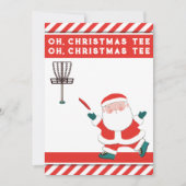 Funny Disk Golf-kerstfeestkaarten Feestdagenkaart (Voorkant)