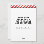 Funny Disk Golf-kerstfeestkaarten Feestdagenkaart (Achterkant)