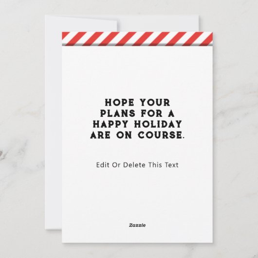 Funny Disk Golf-kerstfeestkaarten Feestdagenkaart (Achterkant)