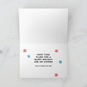 Funny Disk Golf Kerstmis Feestdagen Kaart (Binnen)