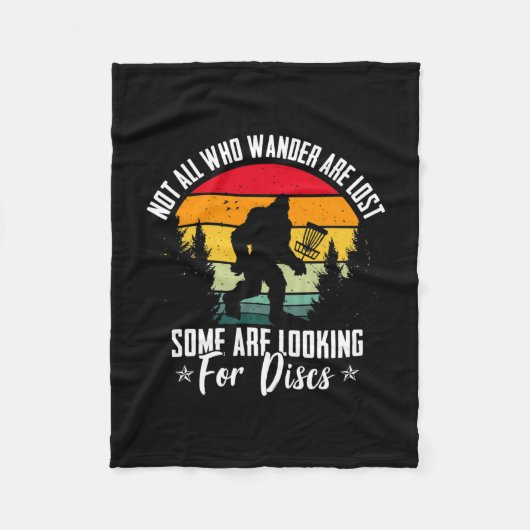 Funny Disk Golf Lover Graphic voor vrouwen en Mann Fleece Deken (Voorkant)