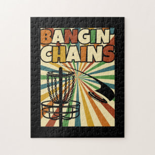 Funny Disk Golf Player Gezegde I Bangin' Chains Legpuzzel