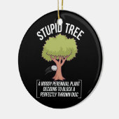 Funny Disk Golf Player Gezegde I Stomme Tree Keramisch Ornament (Links)