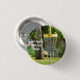 Funny Disk Golf Quote Button