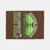 Funny Disk Golfer Disc Golf Pun Gear Disc Golfing Fleece Deken (Voorkant (Horizontaal))