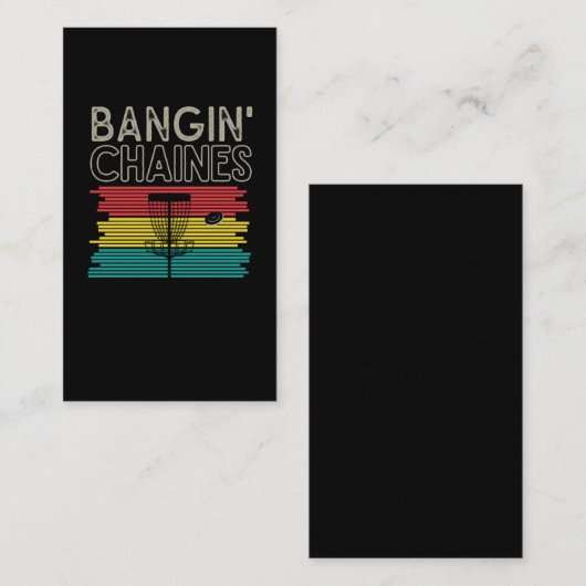 Funny Disk Golfing Sport Frisbee Disk Golf Player Visitekaartje (Voorkant / Achterkant)