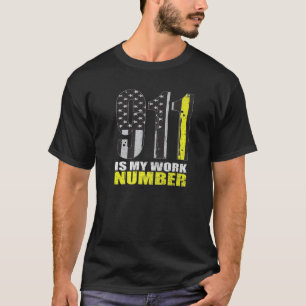 Funny Dispatcher Appreciation T-shirt 911 is mijn