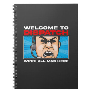 Funny Dispatcher Emergency Communications 911 Notitieboek