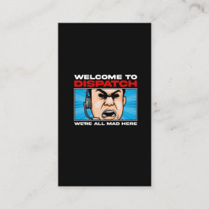 Funny Dispatcher Emergency Communications 911 Visitekaartje
