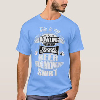 Funny Distress Bowling Ball Throting T T-shirt